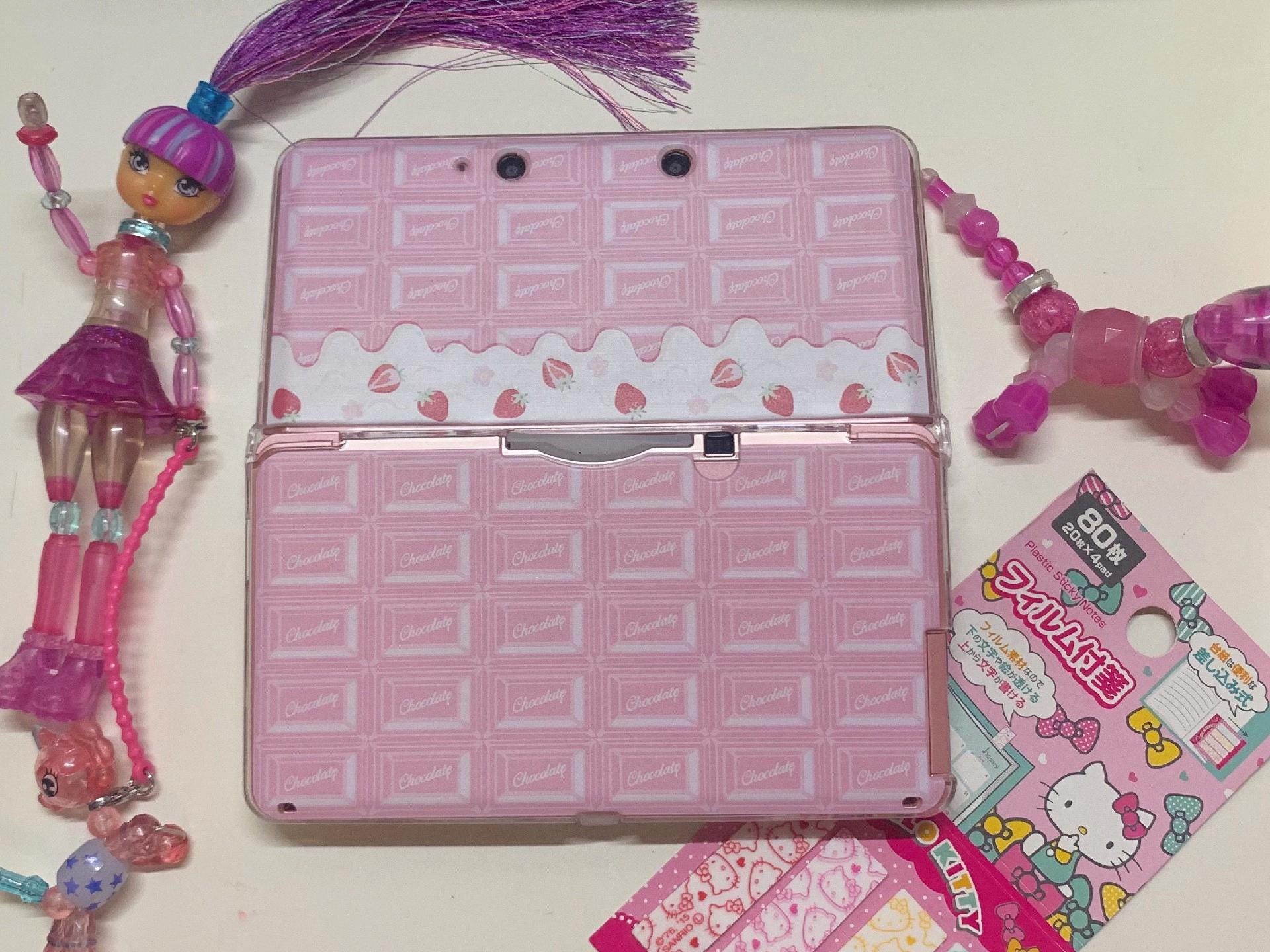 DIY Strawberry Chocolate 3ds nds case full model series, anime cartoon handmade protective case