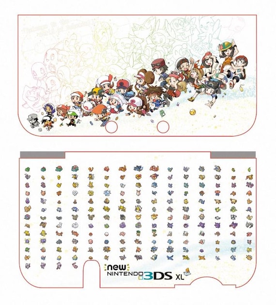 Nintendo 3DS 本体 ポケモンステッカーカスタム 付属品あり Nintendo