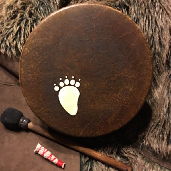 BABY BEAR SPIRIT  Little Healer - 8" diameter shamanic drum