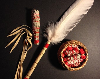 SWAN FEATHER WAND Grace and Beauty - Sacred Talking Feather