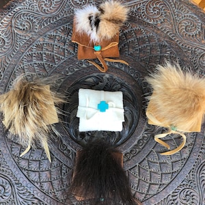 Animal Spirit Medicine Bundles - Animal Totem Medicine Pouch - Sacred Medicine Bundle