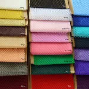 Weekly Promos Any colors of 10 Yards 9 inches wide Russian/French Veiling image 3