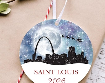 Saint Louis Skyline Christmas Ornament