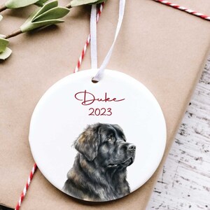 Christmas Ornament, Newfoundland Dog, Newfoundland Dog Ornament,  Dog Christmas Ornament, Dog Lovers, Pet Ornament