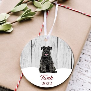 Schnauzer Ornament, Schnauzer Christmas Ornament,  Christmas Ornament, Ornament for Dog Lovers, Pet Ornament