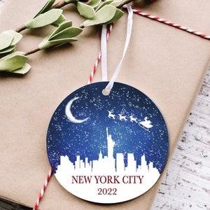New York City Christmas Ornament, NYC Ornament, Manhattan Ornament, NYC Christmas, Ornament of New York City, NYC Skyline