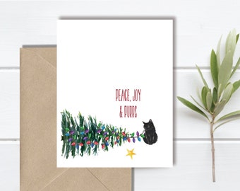 Christmas Cards, Cats, Holiday Cards, Cat Christmas Cards,  Christmas Card Set,  Holiday Card Set, Holiday