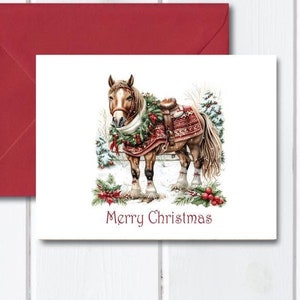 Christmas Cards, Horses, Holiday Cards, Horse Christmas Cards,  Christmas Card Set,  Equestrians, Holiday, Equestrian Christmas Cards