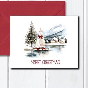 Rustic Christmas Cards, Christmas Cards, Holiday Cards, Boats, Christmas Lights, Sailboats, Holiday Gifts