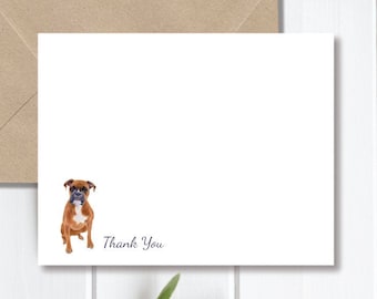 Boxer Dog Breed Gift, Boxer Lover, Boxer Stationery, Personalized Note Cards, Dog Note Cards, Stationery Set, Dog Lover Gift