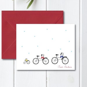 Christmas Cards, Holiday Cards, Bikes, Bicycles, Tricycle, Christmas Card Set, Christmas, Cards