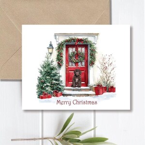 Portuguese Water Dog Christmas Cards, Porutguese Water Dog Breed, Dogs, Dog Stationery, Dog Cards, Christmas Cards Dogs, Christmas Cards