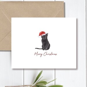 Cartes de Noël de chat, ensemble de cartes de vacances, chats, papeterie de chat, cartes de chat, cartes de Noël chats, animaux de compagnie, cartes de famille, amoureux des chats