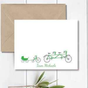 Cartes De remerciement Pour bébé, Cartes pour bébé enceinte, Nouveau bébé, Vélos, Faire-part De Bébé, Vélo Tandem, Poussette