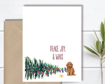 Dog Christmas Cards, Holiday Card Set, Dogs, Dog Stationery, Dog Cards, Christmas Cards Dogs, Poodles, Goldendoodle, Labradoodle