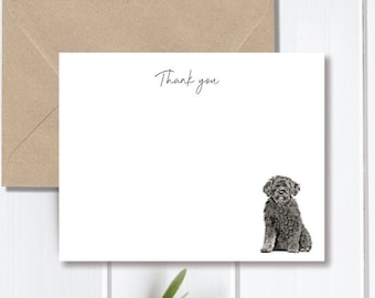 Portuguese Water Dog, Portuguese Water Dog Note Cards, Note Cards, Stationery, Dog Stationery, Personalized Note Cards, Dog Lovers