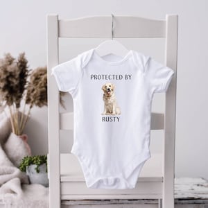 Golden Retriever Bodysuit, Golden Retriever, Dog Shirt, Dog Shirt for Kids, New Baby Gift, Gender Neutral, Gift for New Baby, Dog Lovers