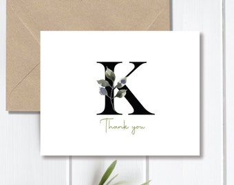 Wedding Thank You Cards, Personalized Note Cards, Note Cards, Monogram Cards, Thank You Cards, Monogram, Family Monogram,  Thank You Cards