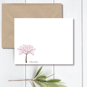 Cherry Blossom Note Cards, Thank You Cards, Cherry Blossoms Thank You Notes, Note Cards, Cherry Blossoms, Cherry Blossom Stationery