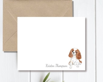 King Charles Cavalier, Dog Note Cards, Cocker Spaniel Lover, Stationery, Personalized Note Cards, Stationery Set, Dog Lover Gift