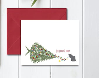 Christmas Cards, Cats, Holiday Cards, Cat Christmas Cards,  Christmas Card Set,  Holiday Card Set, Holiday