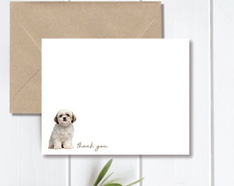 Shih Tzu Dog Note Cards, Shih Tzu Lover, Shih Tzu, Dog Stationery, Personalized Note Cards, Stationery Set, Dog Lover Gift