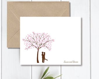 Cherry Tree, Wedding Thank You Cards, Cherry Blossoms, Bridal Shower Thank You Cards, Thank You Cards, Outdoor Weddings, Cherry Blossom Tree