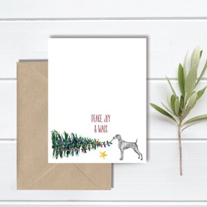 Braques de Weimar, Cartes de Noël chien, Jeu de cartes pour les fêtes, Chiens, Papeterie chien, Cartes de Noël Braque de Weimar, Cartes de Noël pour chiens, Animaux de compagnie