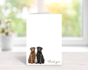 Black Lab Breed Gift, Labrador Retriever, Labrador Retriever Stationery, Thank You Notes, Thank You Cards, Chocolate Lab, Black Lab