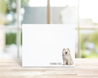 Samoyed Note Cards, Samoyed, Samoyed Dogs, Dog Stationery, Personalized Note Cards, Stationery Set, Dog Lover Gift