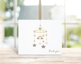 Baby Shower Thank You Cards, Gender Neutral, Recycled, Baby Thank Yous, Boho Baby, Thank You Notes Baby, Thank You Cards Baby, Girl, Boy