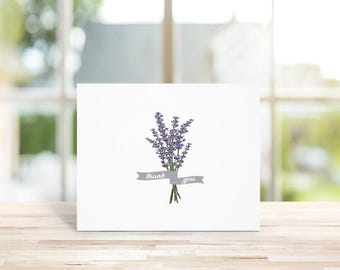 Lavender Thank You Cards