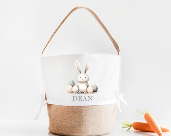 Easter Basket, Egg Hunt, Personalized Easter Basket, Easter Bag, For Child, For Baby, First Easter, Gift Basket for Easter, Lined