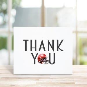 Cartes De Remerciement, Cartes Sur Le Thème Du Football, Cartes De Remerciement Football, Football, Fête À Thème Football, Cartes De Remerciement Amusantes, Casque De Football