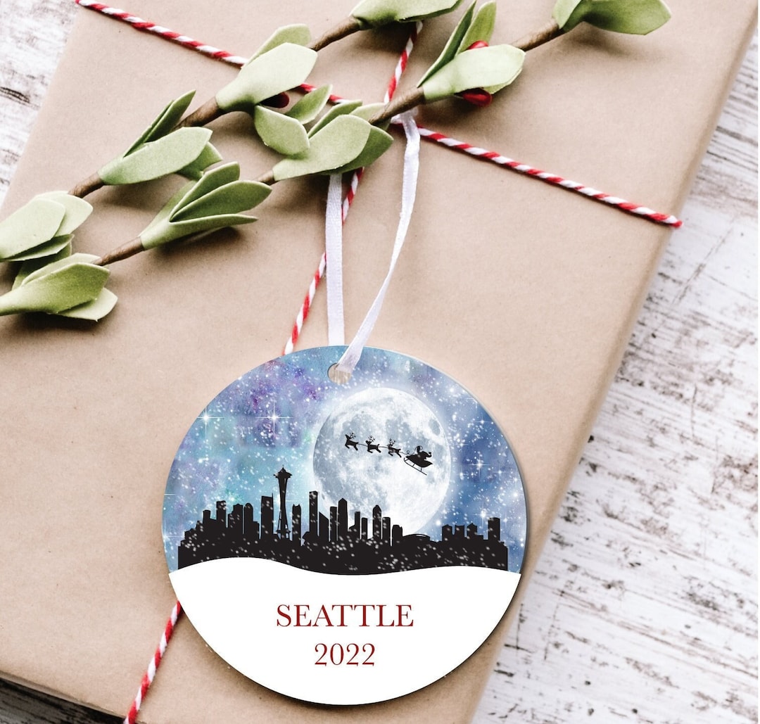 Seattle Christmas Ornament 