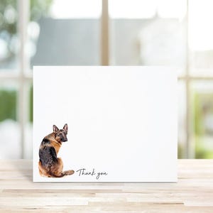 Cadeau race de berger allemand, Papeterie berger allemand, Cartes de correspondance personnalisées, Cartes de correspondance chien, Papeterie, Cadeau pour amoureux des chiens, Perte d'un chien