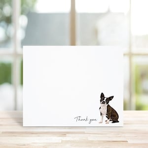 Cartes de correspondance Boston Terrier, Boston Terrier, Boston Terrier Sationery, papeterie pour chien, cartes de correspondance personnalisées, ensemble de papeterie, cadeau pour amoureux des chiens