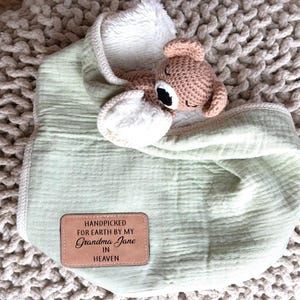 Memorial Baby Gift, Handpicked for Earth By Grandma In Heaven, Guardian Angel Gift, Grandmother, Grandfather, Brother, Sister, Aunt, Uncle