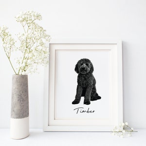 Dog Lovers, Goldendoodle, Dog Wall Art, Dog Prints, Dog Art, Goldendoodle Gift, New Home, Gift for Dog Owners, Art, Paintings