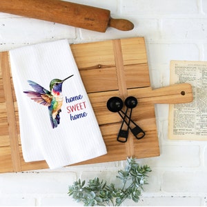 Hummingbird Towel, Hummingbird Dish Towel,  Kitchen Towel, Dish Towel, Bird Lovers, Dish Towels, Kitchen Towels, House Warming