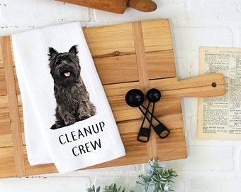 Cairn Terrier, Tea Towel, Kitchen Towel, Dish Towel, Dog Dish Towels, Dog Lovers, Cairn Terrier Dog Towel,  Kitchen Towels