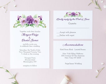 Wedding Invitations, Lavendar, Flowers, Outdoor Weddings, Invites, Wedding Invitations, Rustic Wedding Invitations, Affordable Wedding