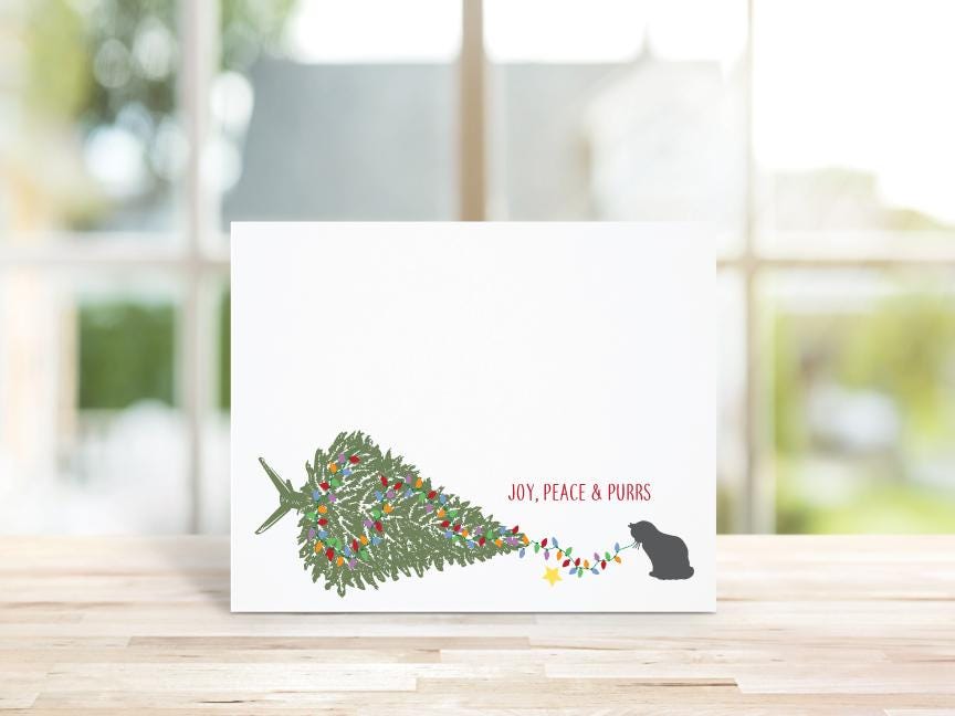 Christmas Cards, Cats, Holiday Cards, Cat Christmas Cards,  Christmas Card Set,  Holiday Card Set, Holiday, Cat Lovers, Cat Owners