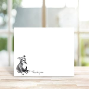 Cartes de correspondance Pitbull, Stationery Pitbull, Amateur de Pitbull, Papeterie pour chien, Cartes de correspondance personnalisées, Ensemble de papeterie, Cadeau pour amoureux des chiens