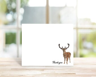 Deer Stationery,  Stationery, Personalized Note Cards, Deer Note Cards, Stationery, Deer, Thank You Notes, Handmade Cards