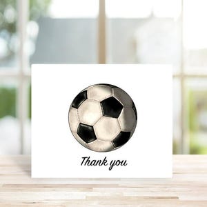 Soccer Thank You Cards