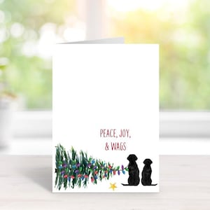 Cartes De Noël Pour Chien, Jeu De Cartes Pour Les Fêtes, Chiens, Papeterie Pour Chien, Cartes Chien, Cartes De Noël Pour Chiens, Animaux De Compagnie, Black Lab, Labrador Retriever