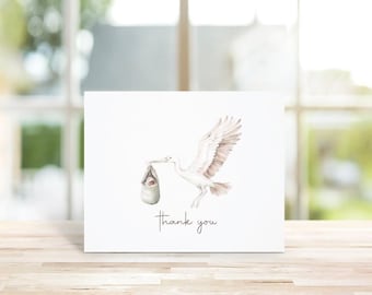 Stork Thank You Cards