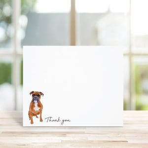 Boxer Dog Breed Gift, Boxer Lover, Boxer Stationery, Personalized Note Cards, Dog Note Cards, Stationery Set, Dog Lover Gift