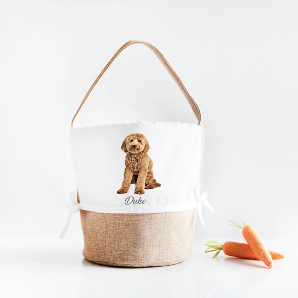 Easter Basket, Easter Basket For Dog, Personalized Easter Basket, Easter Bag, Dog Toy Basket, Goldendoodle, Gift Basket for Easter